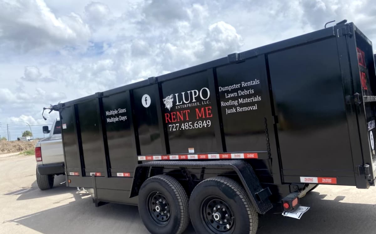 Lupo Dumpster Rental truck in Seminole, FL